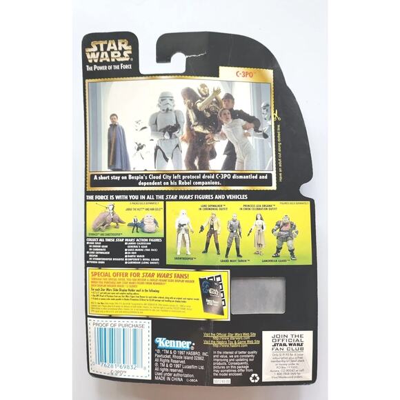 Star Wars C-3PO 1997 Kenner The Power of the Force Action Slide SW6 - Picture 2 of 3